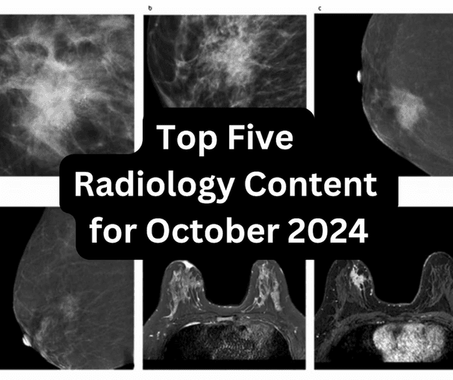 Top Five Radiology Content for October 2024